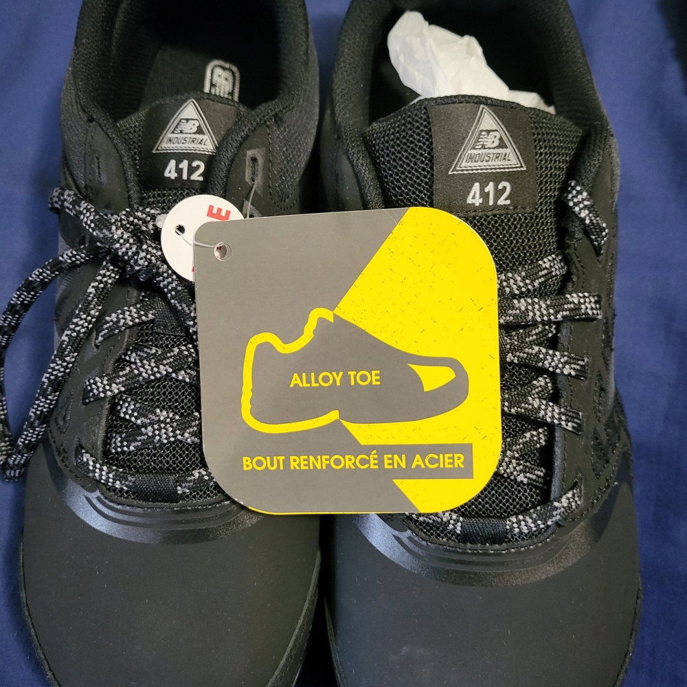 New Balance Black Alloy Toe Shoes